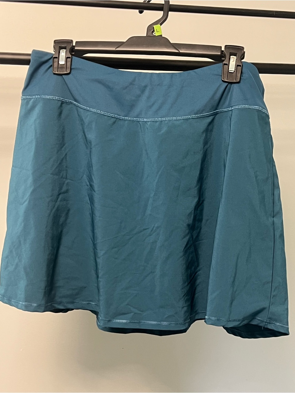 Teal Midi Skirt with Comfortable Waistband